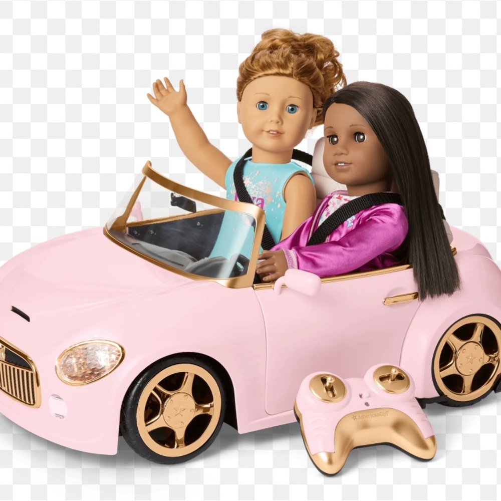 American Girl RC Pink Convertible Car W/ Charger, Remote- Retired FRL47- Works!